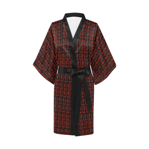 NUMBERS COLLECTION SYMBOLS RED Kimono Robe