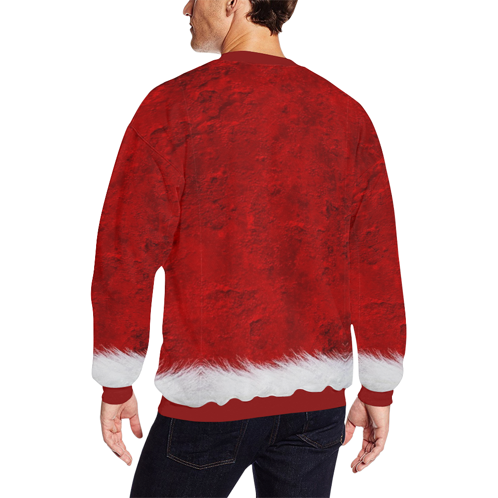 Santa by Nico Bielow All Over Print Crewneck Sweatshirt for Men/Large (Model H18)