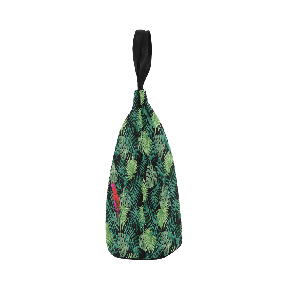 Parrot And Leaves Nylon Lunch Tote Bag (Model 1670)