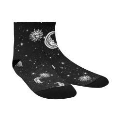 Mystic Stars, Moon and Sun Quarter Socks