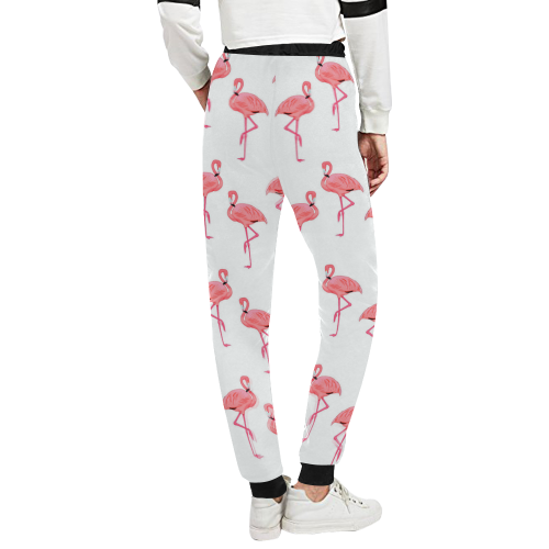 Pretty Pink Flamingo Pattern Unisex All Over Print Sweatpants (Model L11)