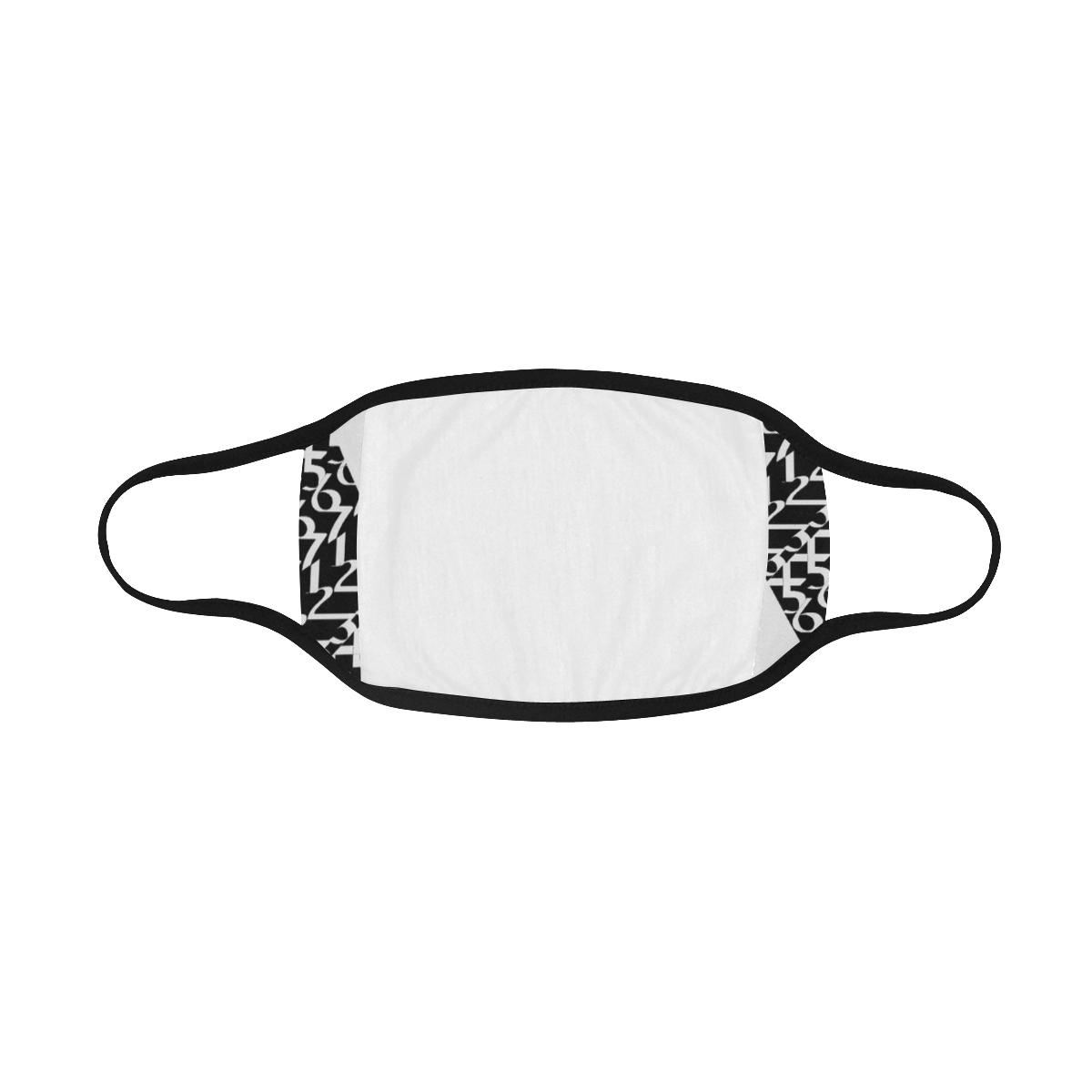 NUMBERS Collection 1234567 White/Black Mouth Mask