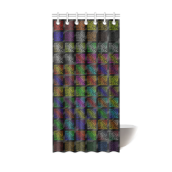 Ripped SpaceTime Stripes Collection Shower Curtain 36"x72"