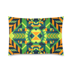 Modern Geometric Pattern Custom Zippered Pillow Case 20"x30"(Twin Sides)