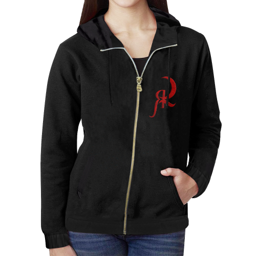 Red Queen Band All Over Print Full Zip Hoodie for Women (Model H14)
