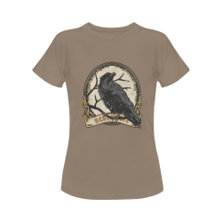 Dark Gothic Raven - EAP Nevermore Vintage Frame 1 Women's Classic T-Shirt (Model T17）