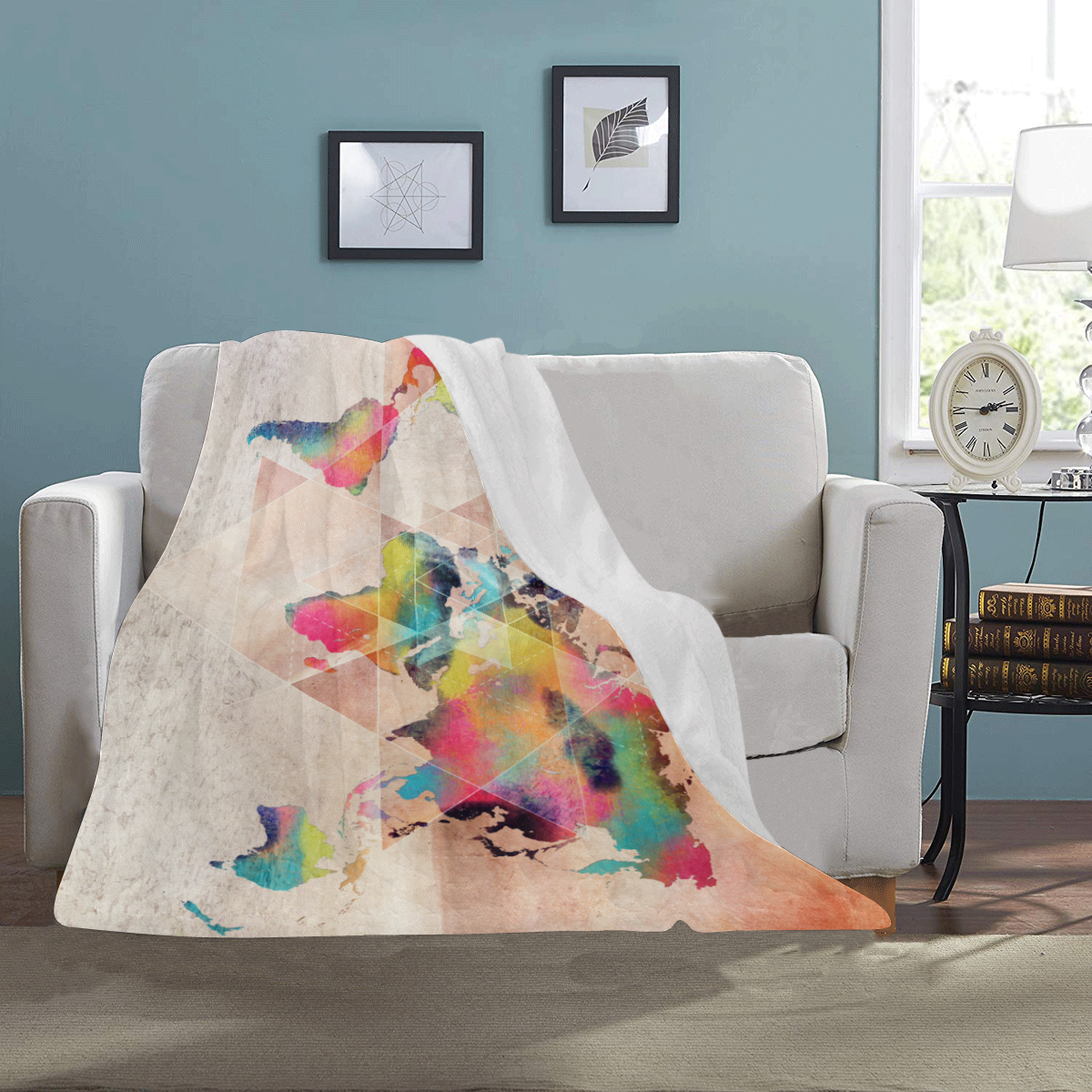 world map #map #worldmap Ultra-Soft Micro Fleece Blanket 40"x50"