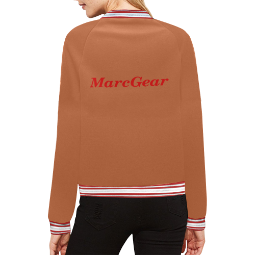 MarcGear Womens BR All Over Print Bomber Jacket for Women (Model H21)