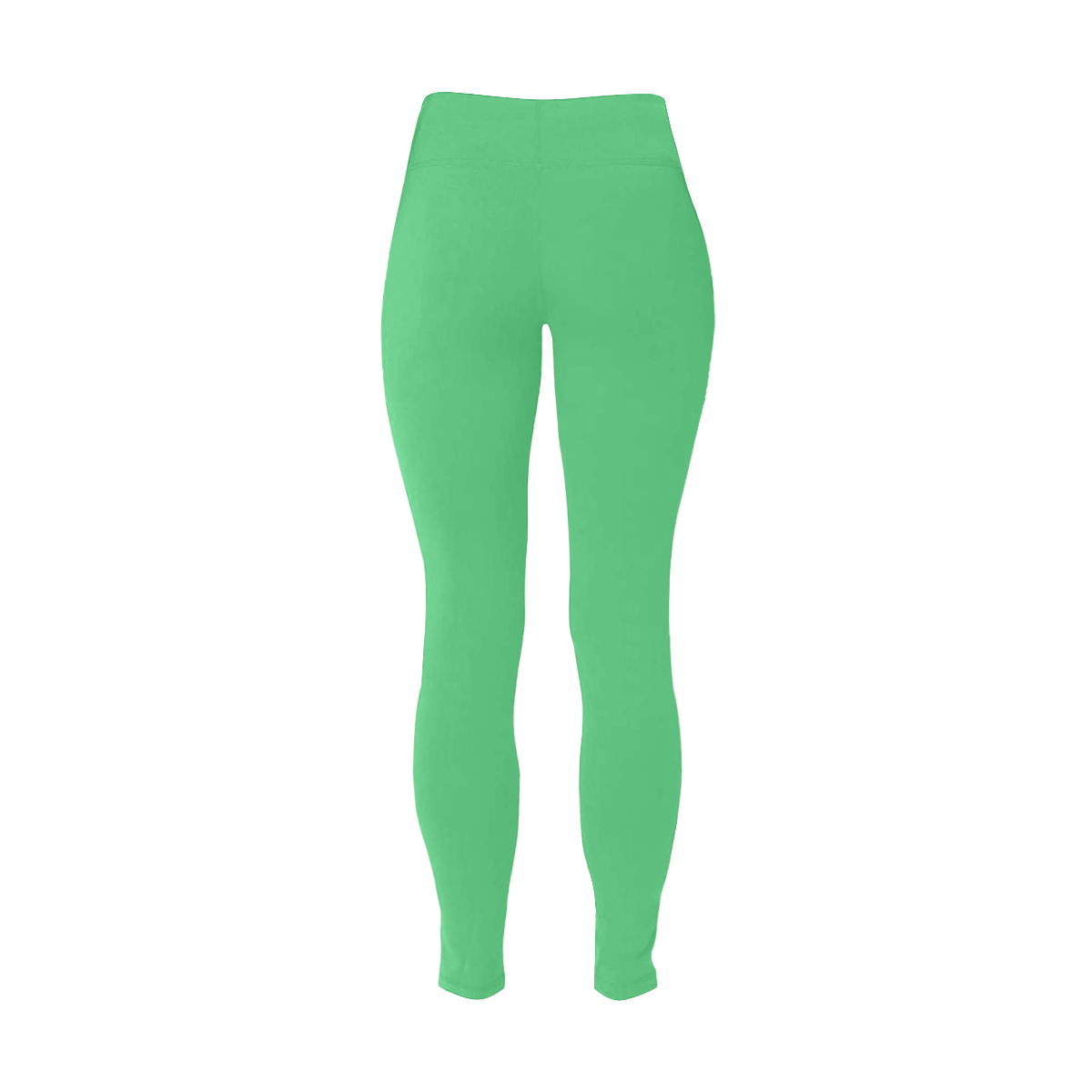 color Paris green Women's Plus Size High Waist Leggings (Model L44)