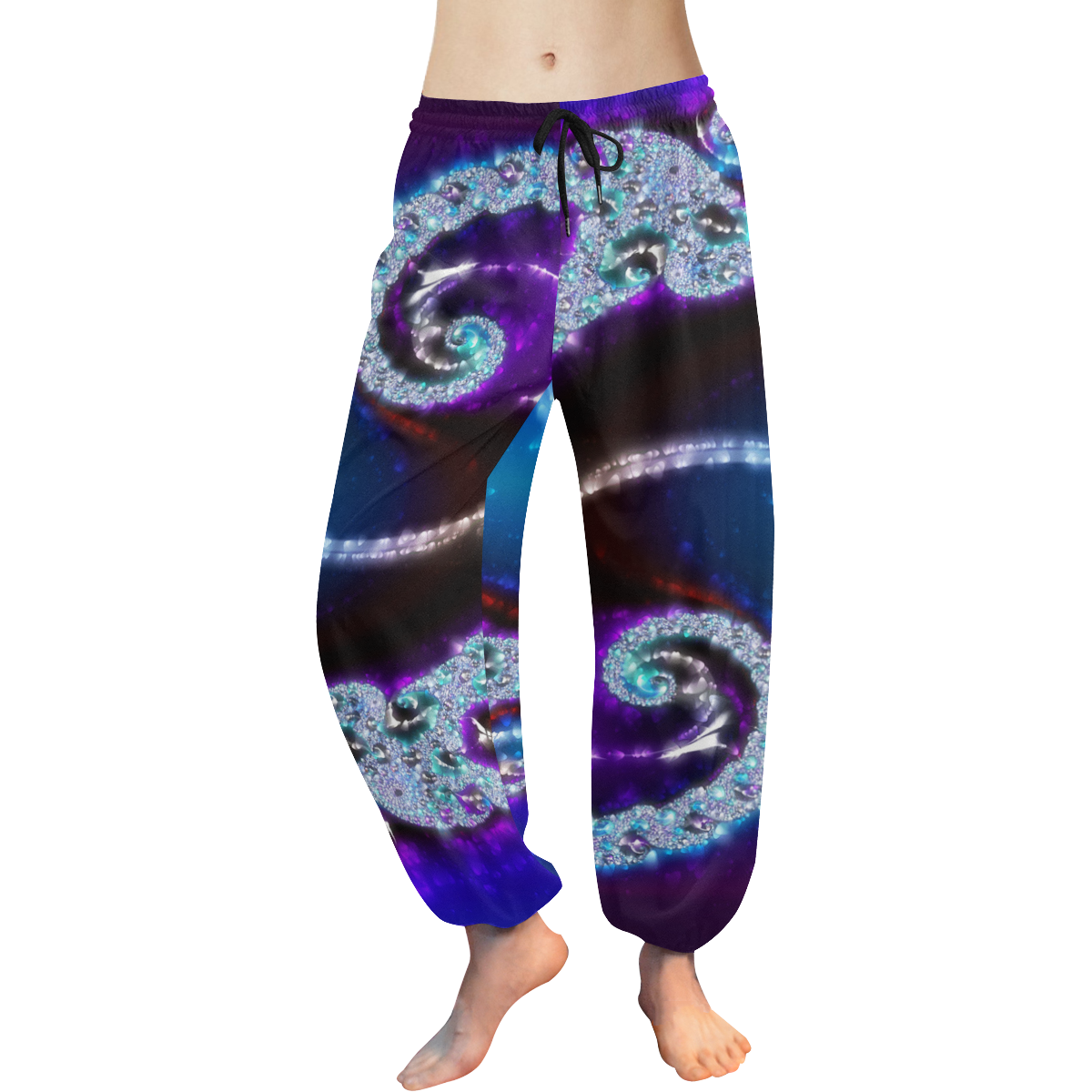 :The Other Side: Women's All Over Print Harem Pants (Model L18)
