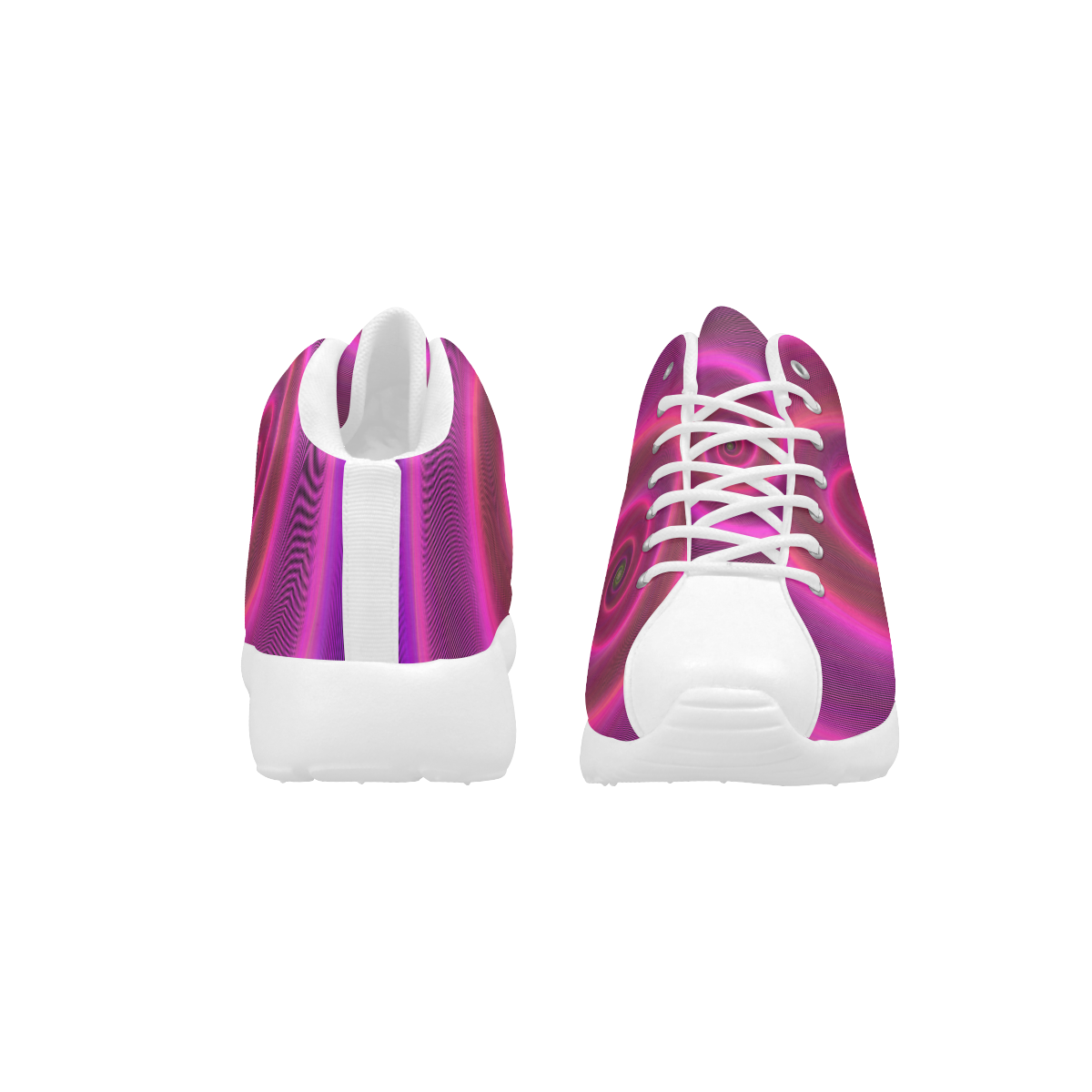 Pink Swirl Women's Basketball Training Shoes (Model 47502)
