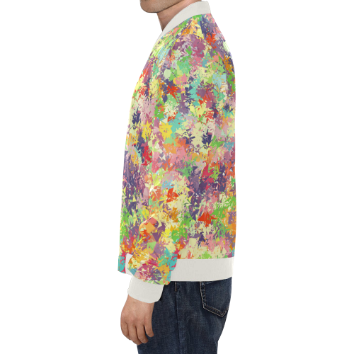colorful pattern All Over Print Bomber Jacket for Men/Large Size (Model H19)