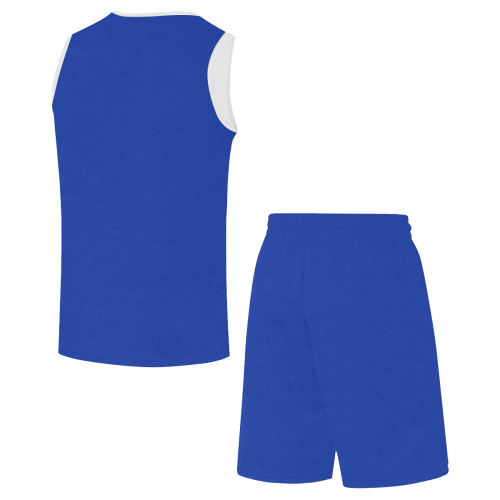 color Egyptian blue All Over Print Basketball Uniform