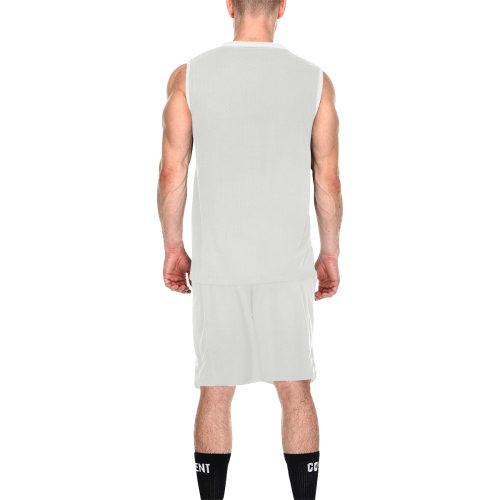color platinum All Over Print Basketball Uniform