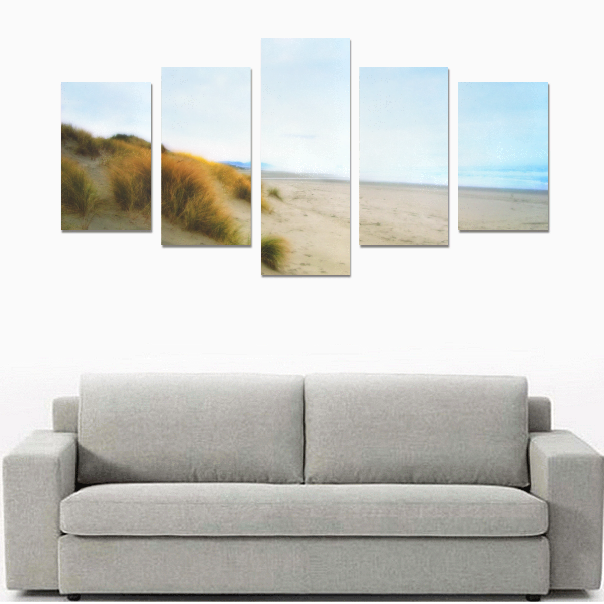 soft beach Canvas Print Sets C (No Frame)