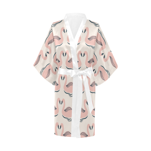 Kissing Swans Kimono Robe