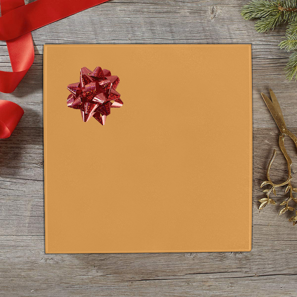 color butterscotch Gift Wrapping Paper 58"x 23" (1 Roll)