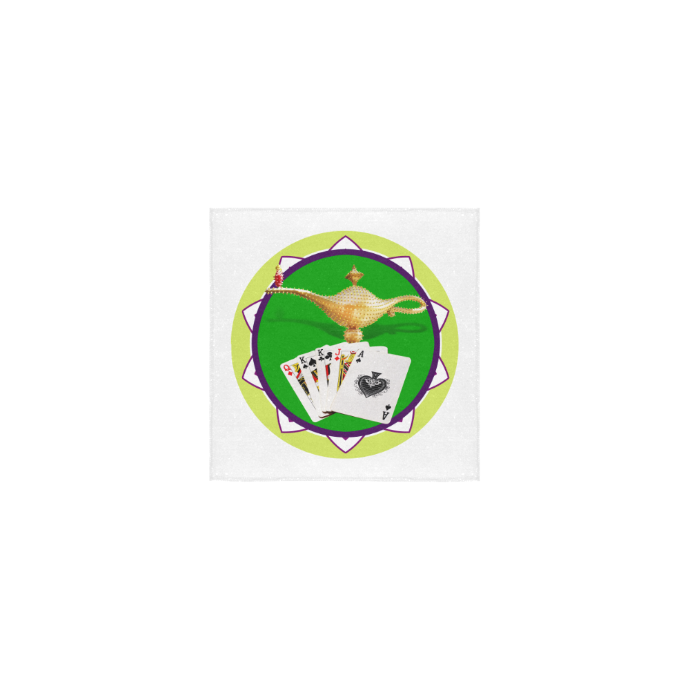 LasVegasIcons Poker Chip - Magic Lamp Square Towel 13“x13”
