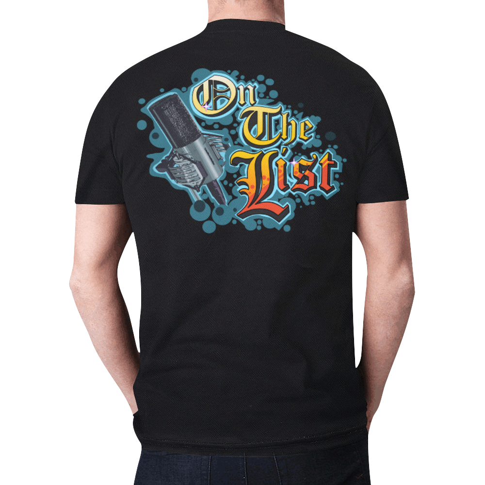 On The List Official Microphone Logo T-Shirt New All Over Print T-shirt for Men (Model T45)