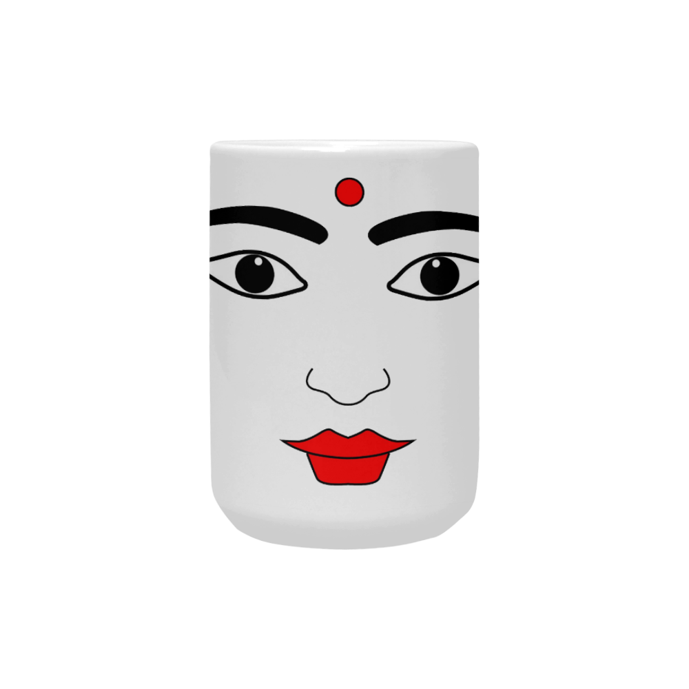 Indian Woman Custom Ceramic Mug (15OZ)