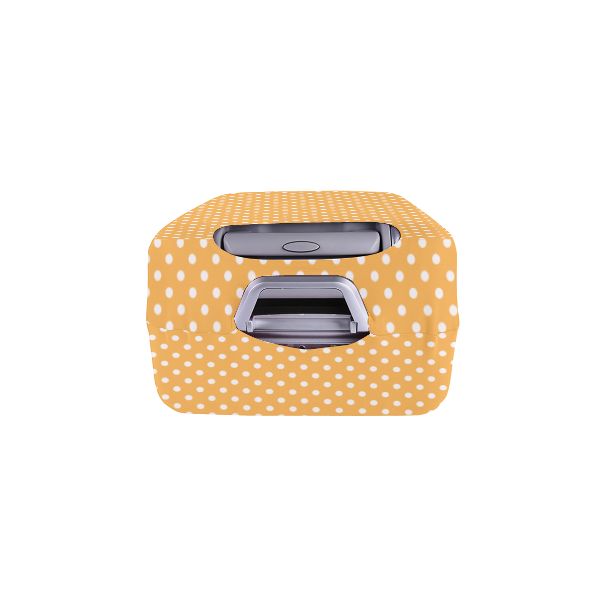 Yellow orange polka dots Luggage Cover/Medium 22"-25"