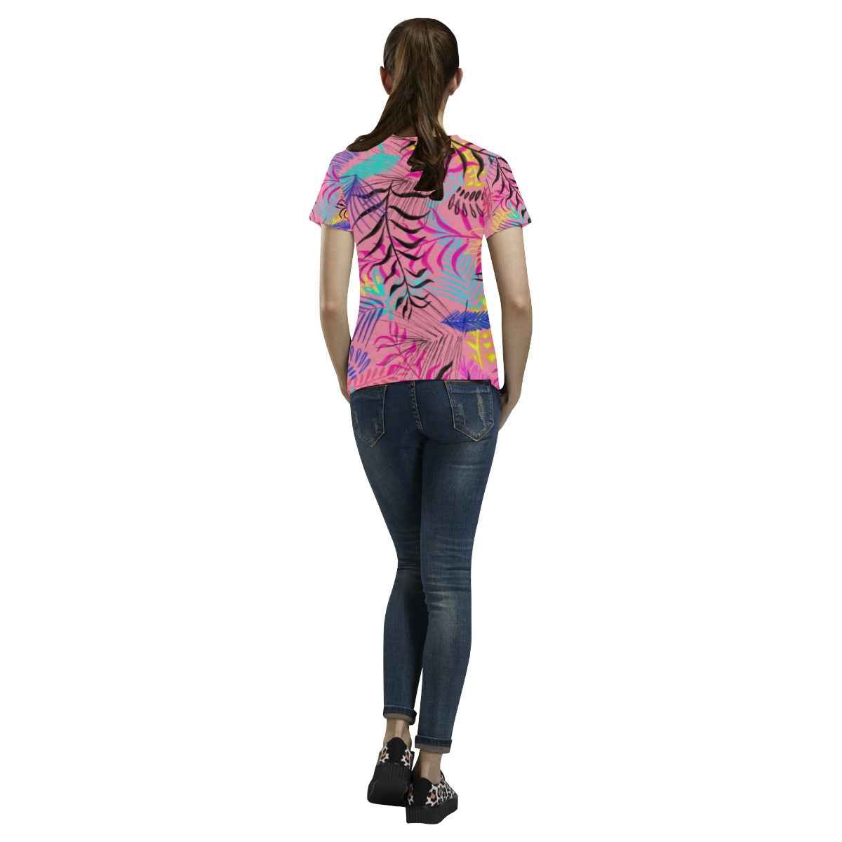 illustration All Over Print T-Shirt for Women (USA Size) (Model T40)