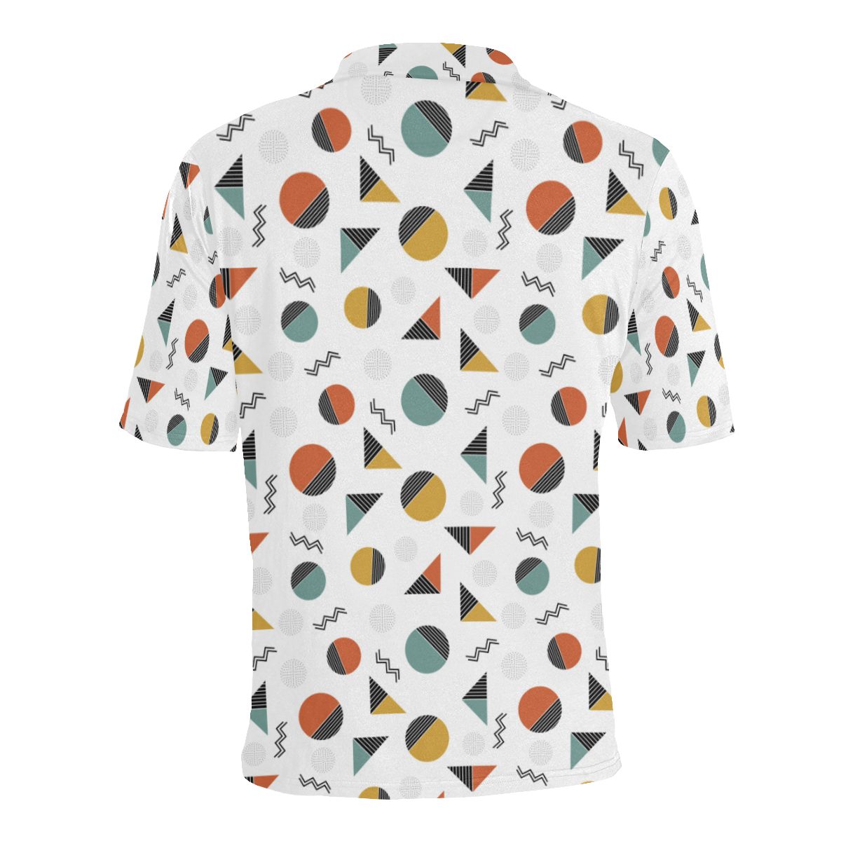 Geo Cutting Shapes Men's All Over Print Polo Shirt (Model T55)
