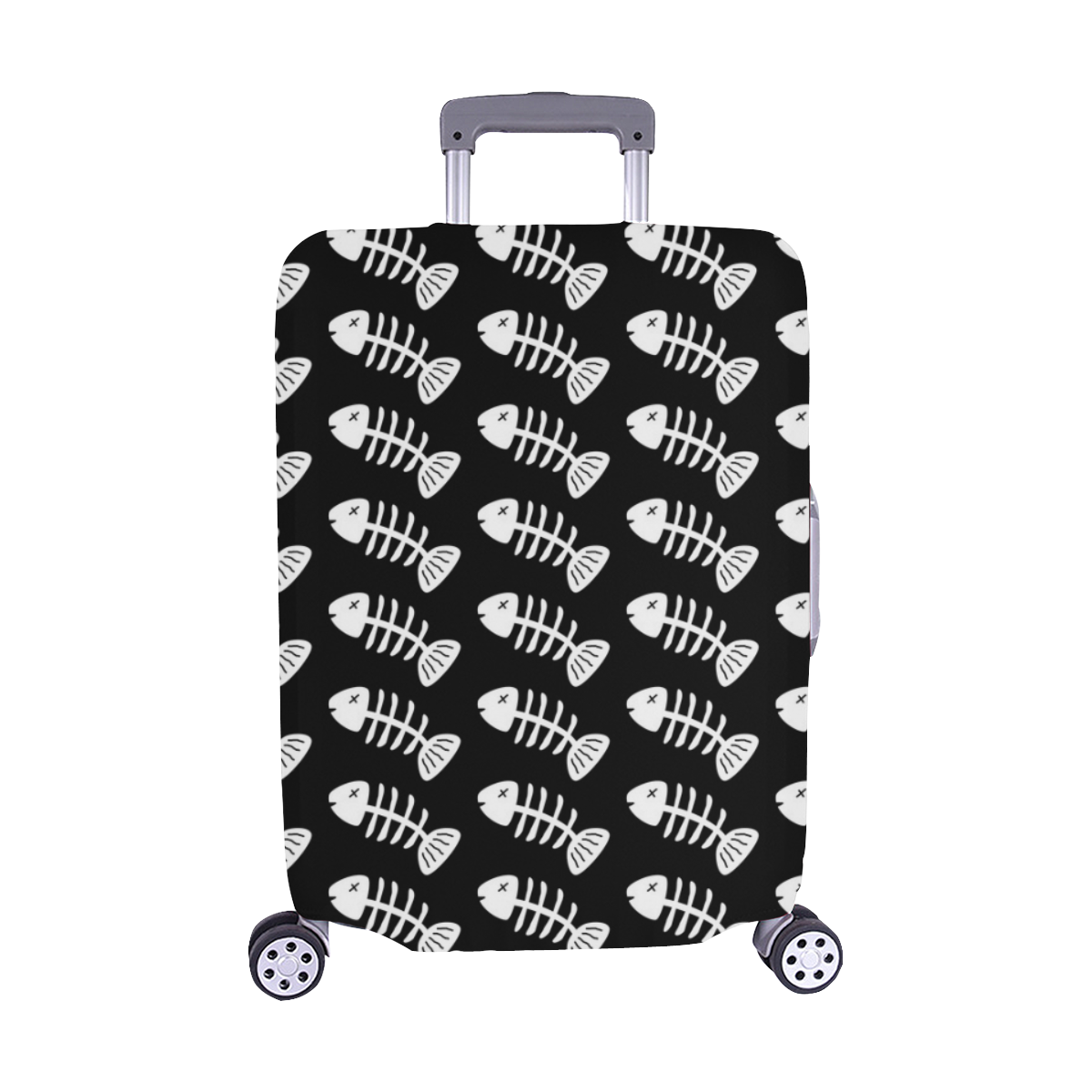 Fish Bones Pattern Luggage Cover/Medium 22"-25"