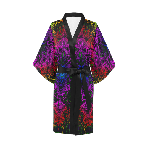 Rainbow Fields Kimono Robe