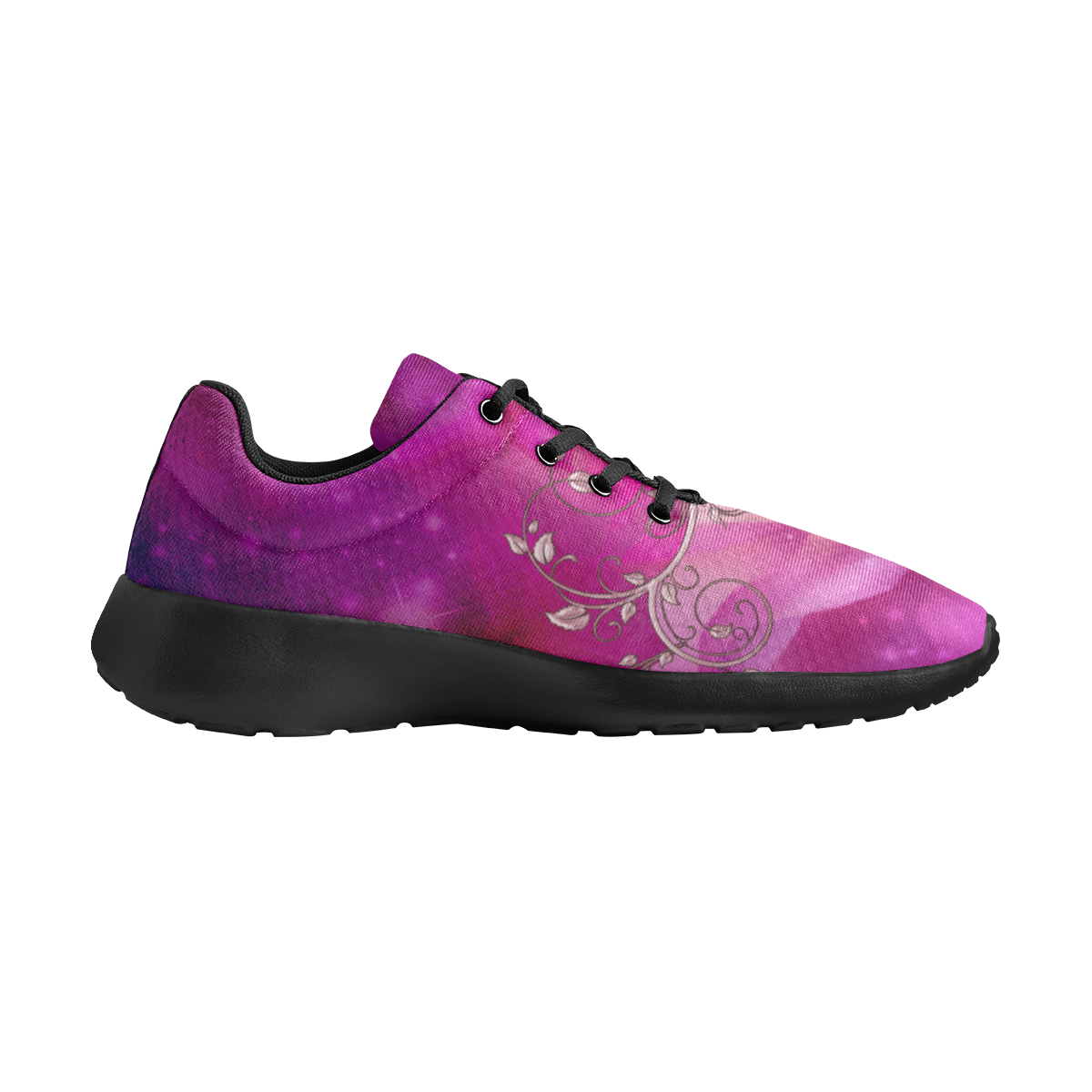 Wonderful floral design Women's Athletic Shoes (Model 0200)