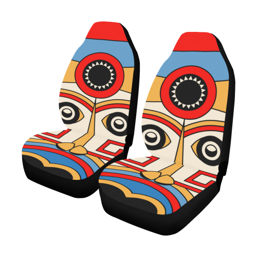 Aztec Religion Tribal Car Seat Covers (Set of 2)