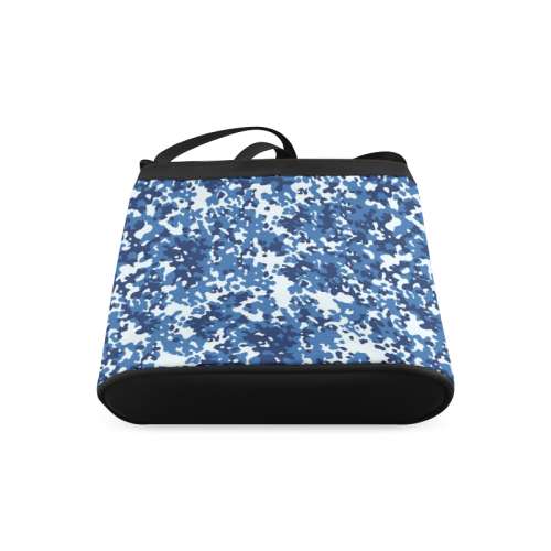 Digital Blue Camouflage Crossbody Bags (Model 1613)
