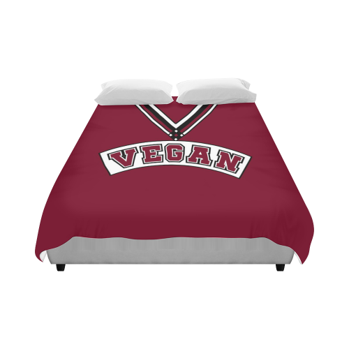 Vegan Cheerleader Duvet Cover 86"x70" ( All-over-print)