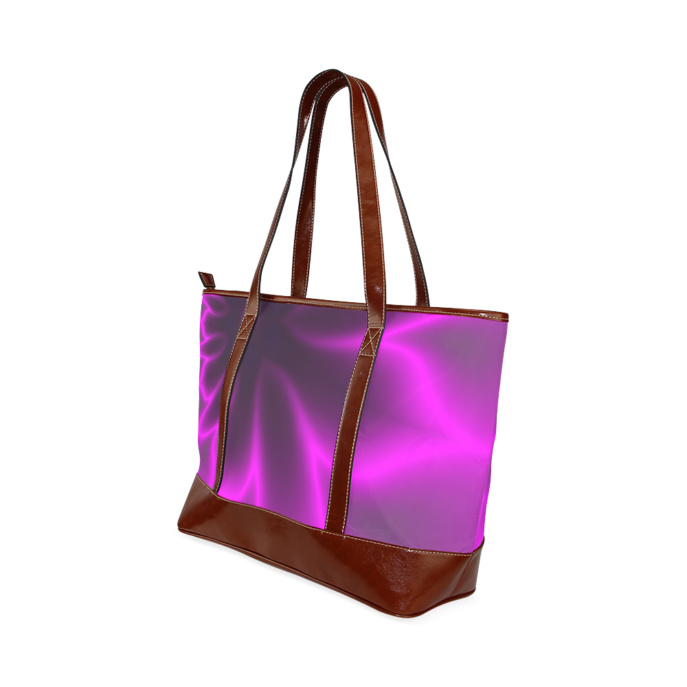 Purple Blossom Tote Handbag (Model 1642)