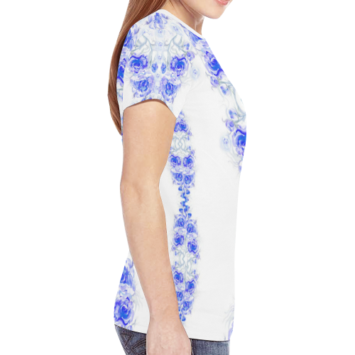 flower harmony 6 New All Over Print T-shirt for Women (Model T45)