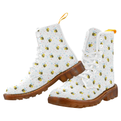 Cute Bee Pattern Martin Boots For Men Model 1203H