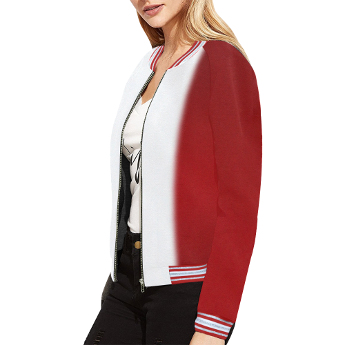 Canada Flag Bomber Jackets All Over Print Bomber Jacket for Women (Model H21)