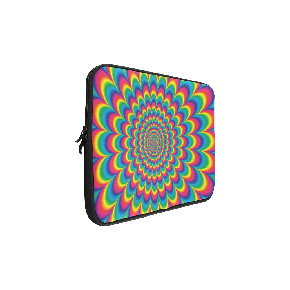 Crazy Psychedelic Flower Power Hippie Mandala Macbook Pro 17''