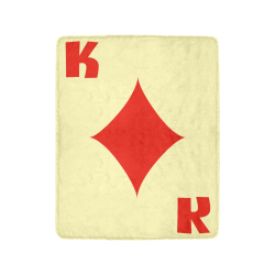 Playing Card King of Diamonds Ultra-Soft Micro Fleece Blanket 40"x50"