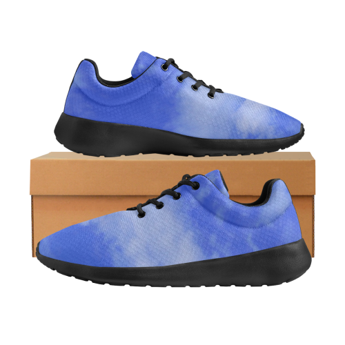 Blue Clouds black Men's Athletic Shoes (Model 0200)