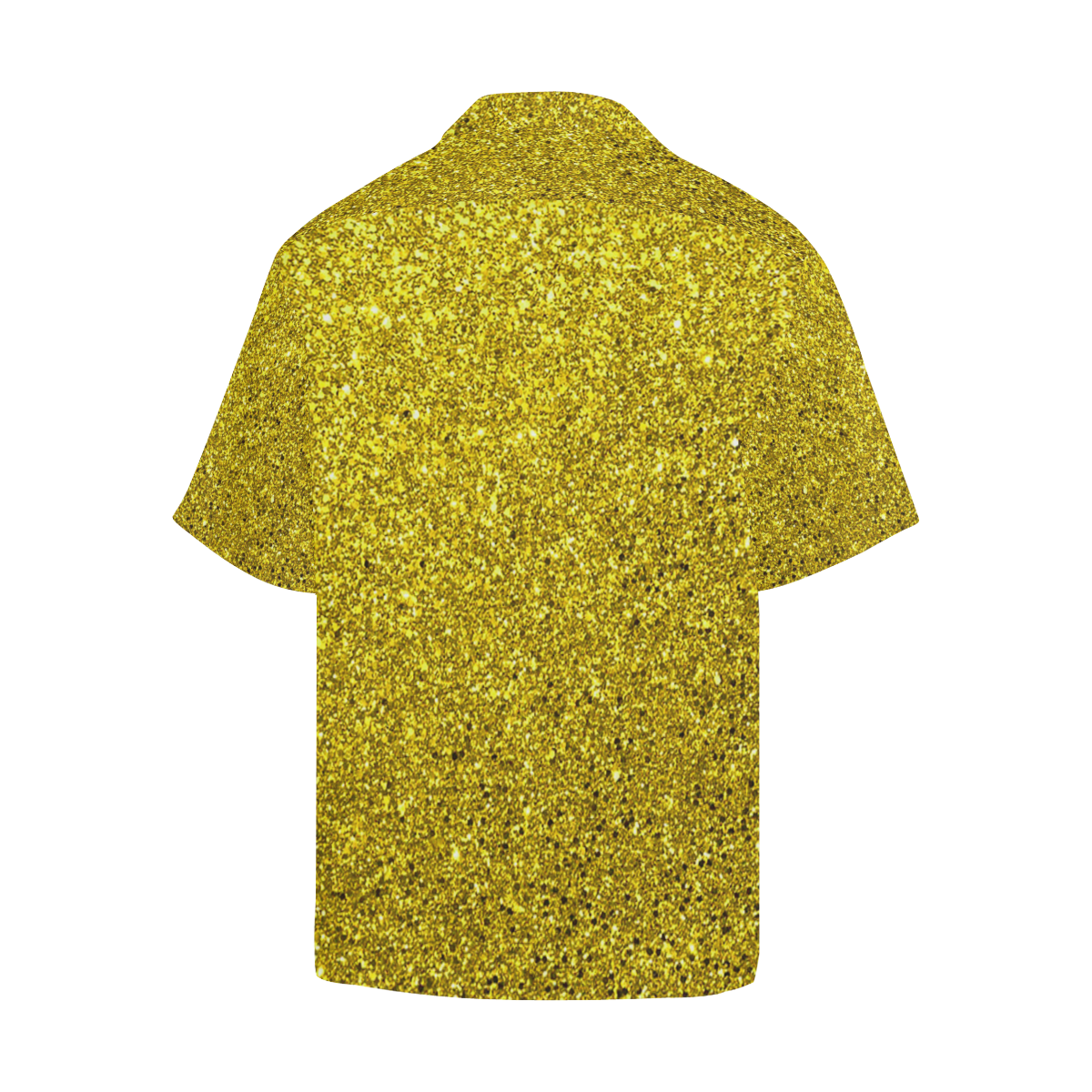 gold  glitter Hawaiian Shirt (Model T58)