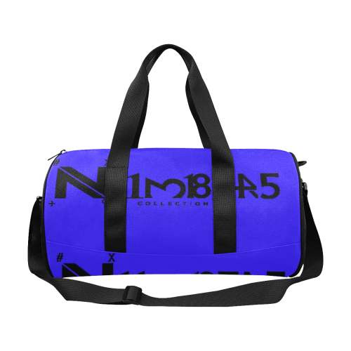 NUMBERS Collection Royal/ Black Duffle Bag (Model 1679)