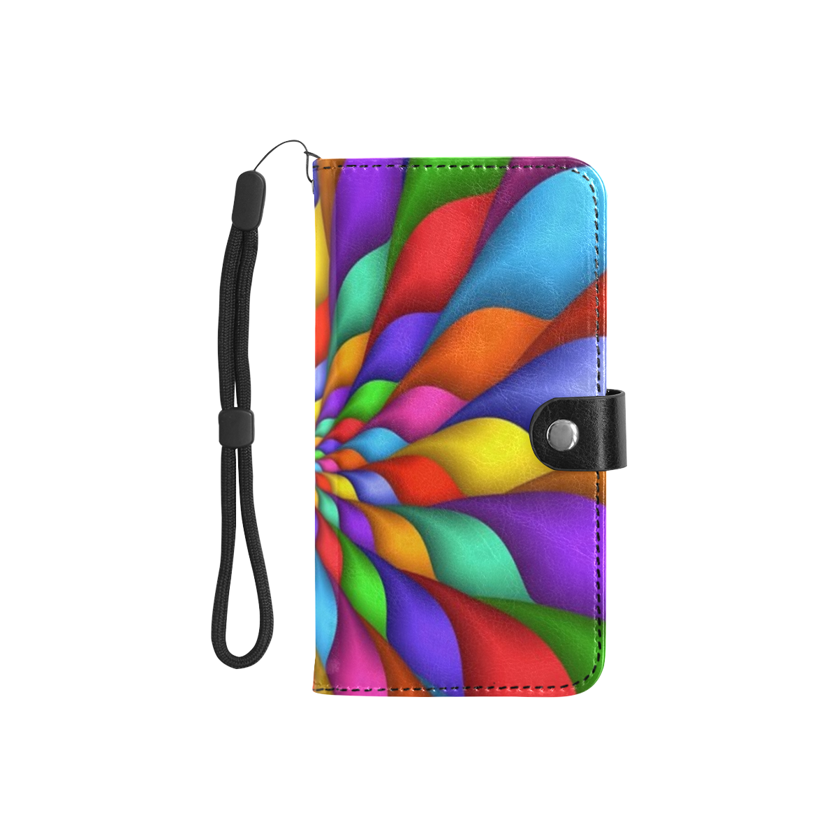 RAINBOW SKITTLES Flip Leather Purse for Mobile Phone/Small (Model 1704)