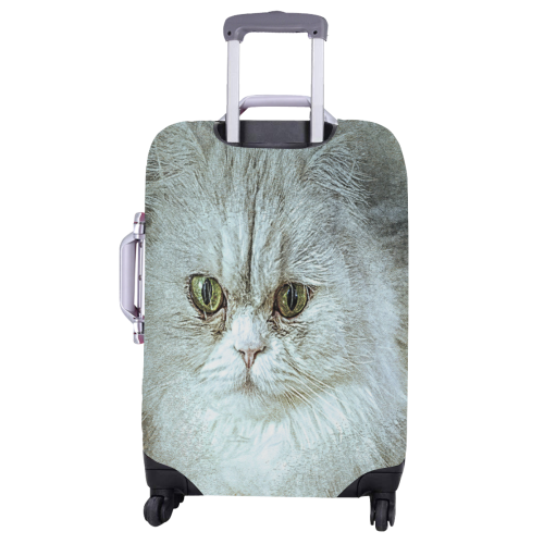 Persian White Cat Luggage Cover/Large 26"-28"