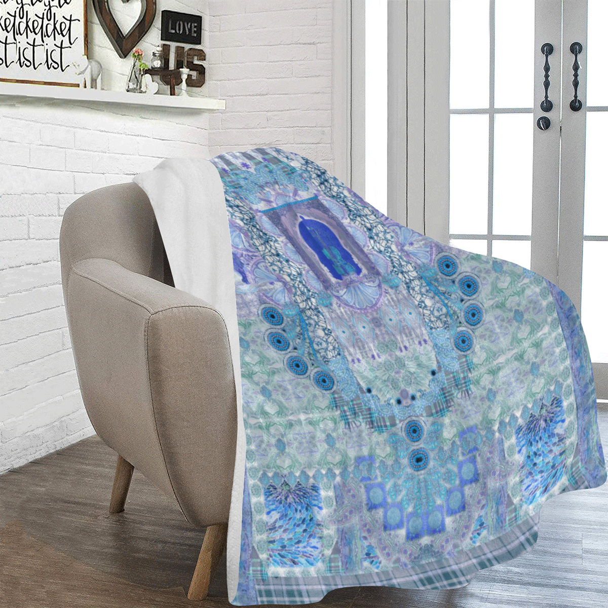 fiesta blue Ultra-Soft Micro Fleece Blanket 54''x70''