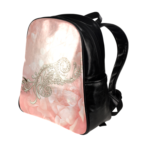 Wonderful flowers Multi-Pockets Backpack (Model 1636)