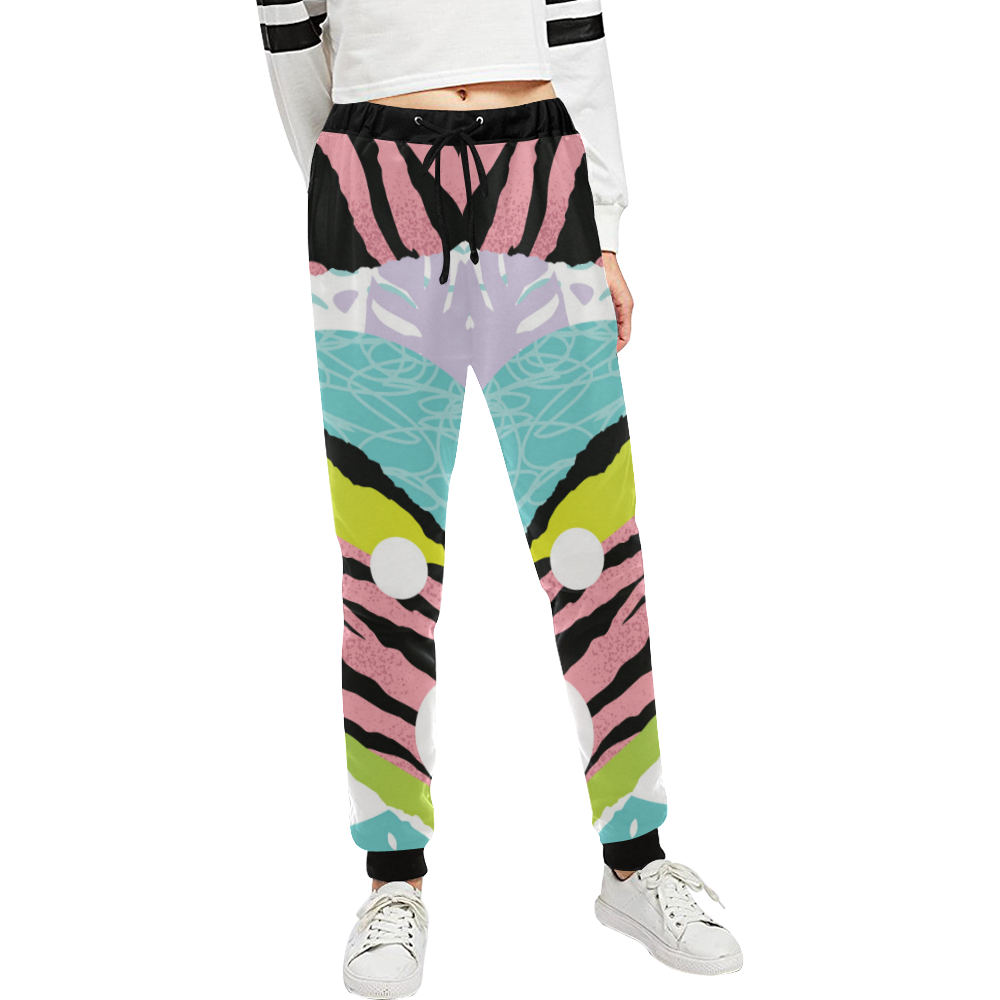 Pop Art Pink Unisex All Over Print Sweatpants (Model L11)