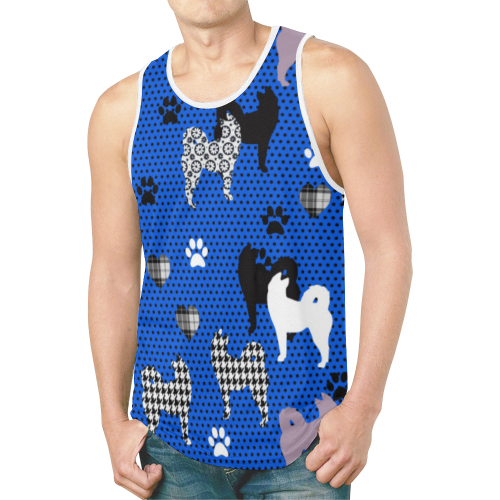 Husky New All Over Print Tank Top for Men (Model T46)