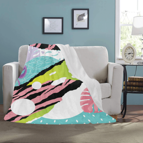 Pop Art Pink Ultra-Soft Micro Fleece Blanket 43''x56''