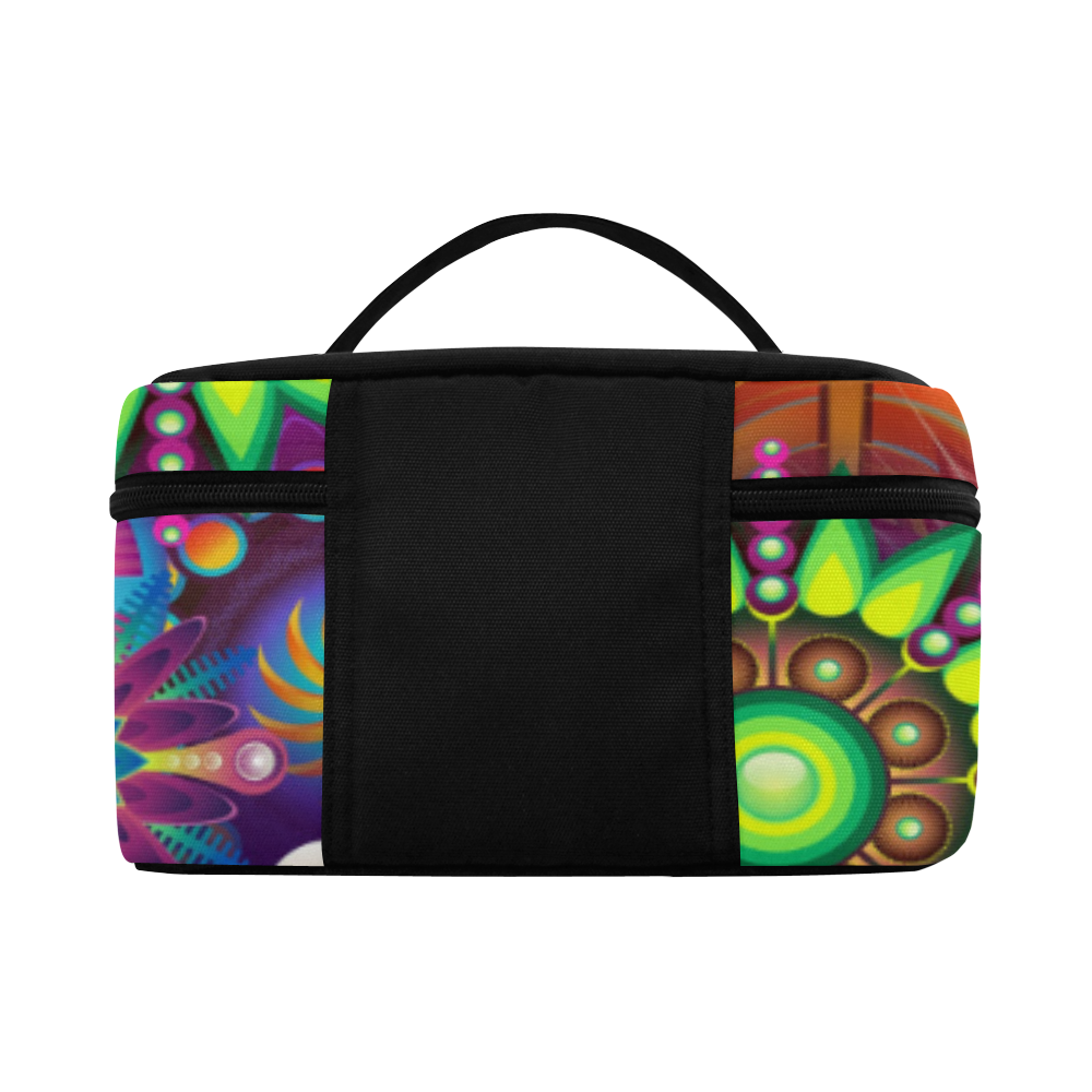 Colorful Abstract Cosmetic Bag/Large (Model 1658)